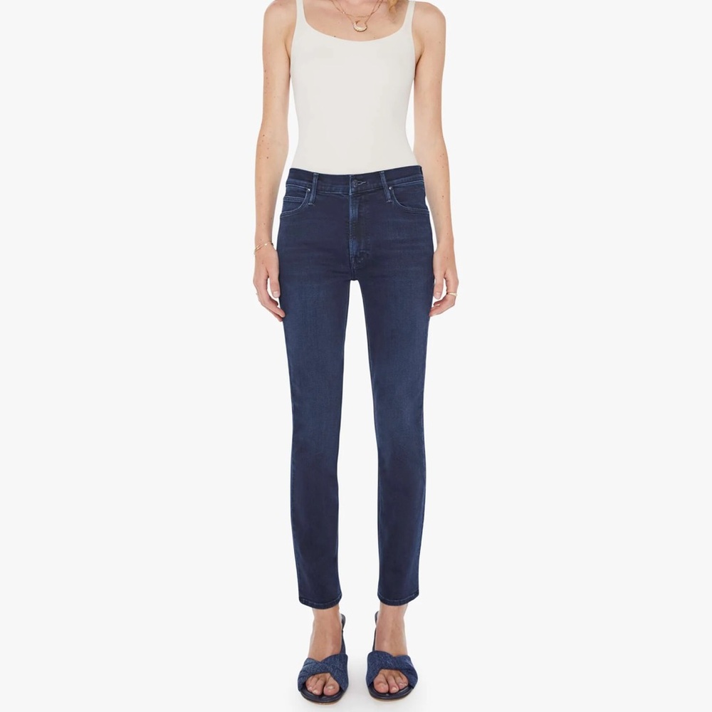 MOTHER Women's Deep Blue Skinny Jeans